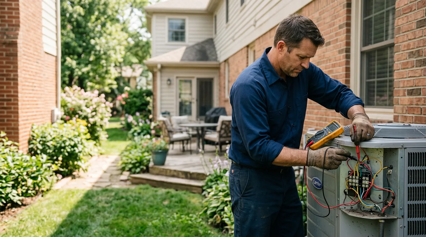 HVAC technician working near Richland Springs, TX